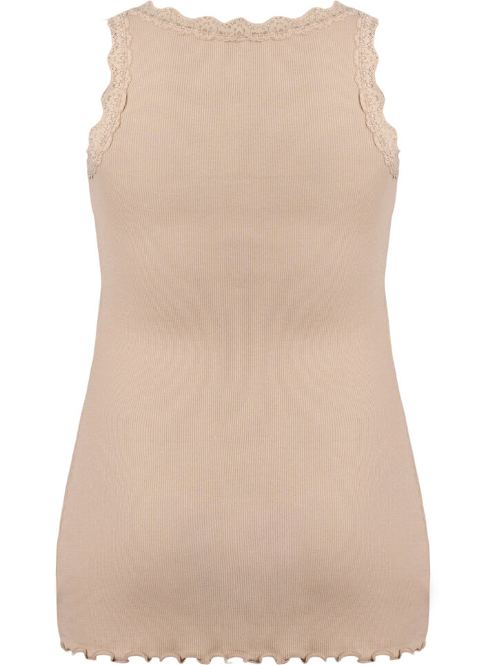 Spitzentop, Beige, Packshot image number 1