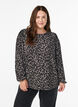 Bluse mit langen &Auml;rmeln und Leopardenmuster, Grau, Model image number 0