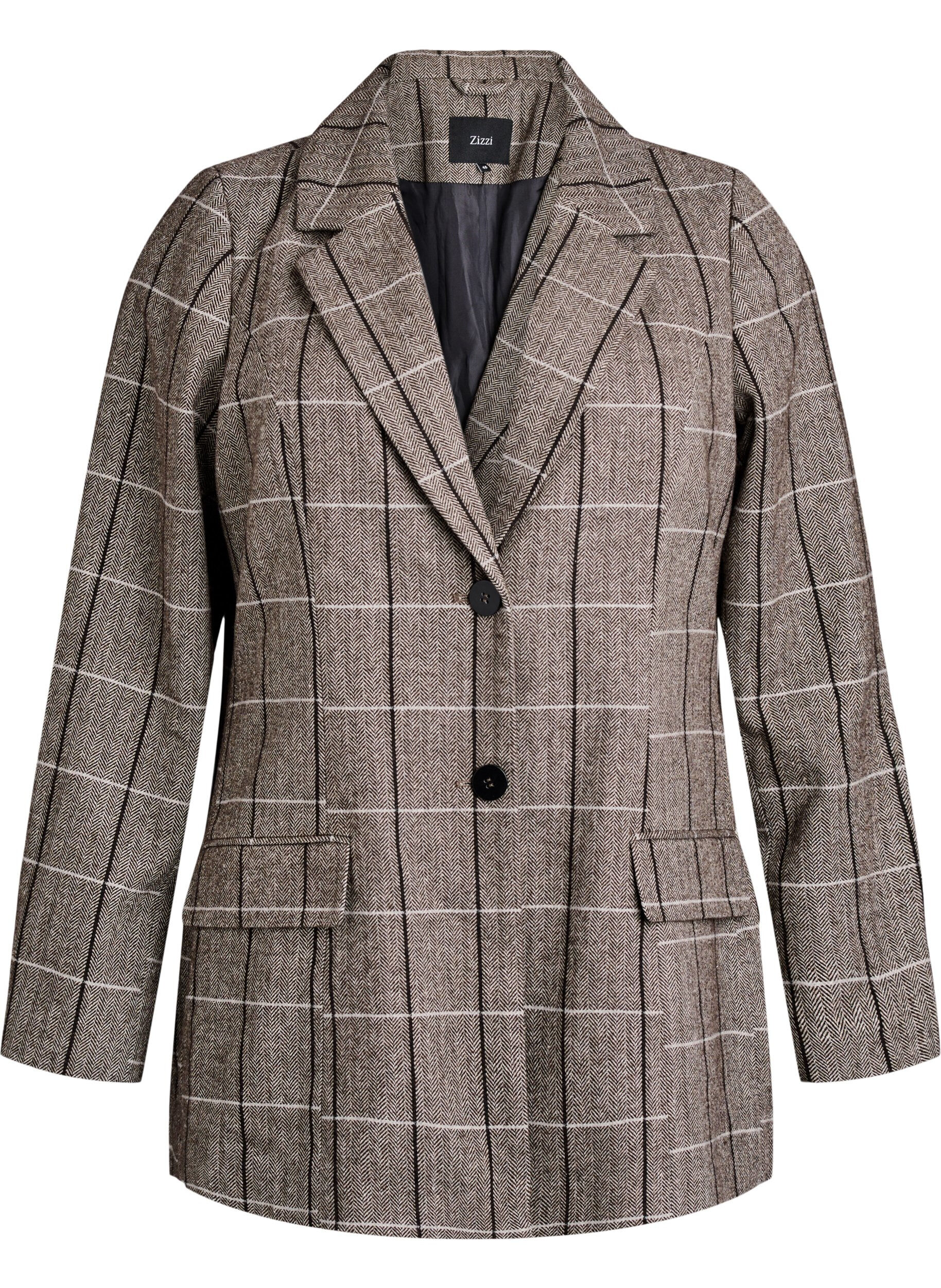 Klassischer karierter Blazer