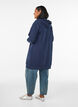 Langer Hoodie mit Rei&szlig;verschluss und Taschen, Blau, Model image number 2