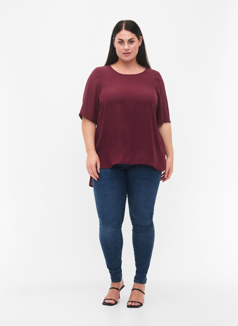 Bluse mit Kreuzdetail auf der Rückseite, Port Royal, Model image number 2