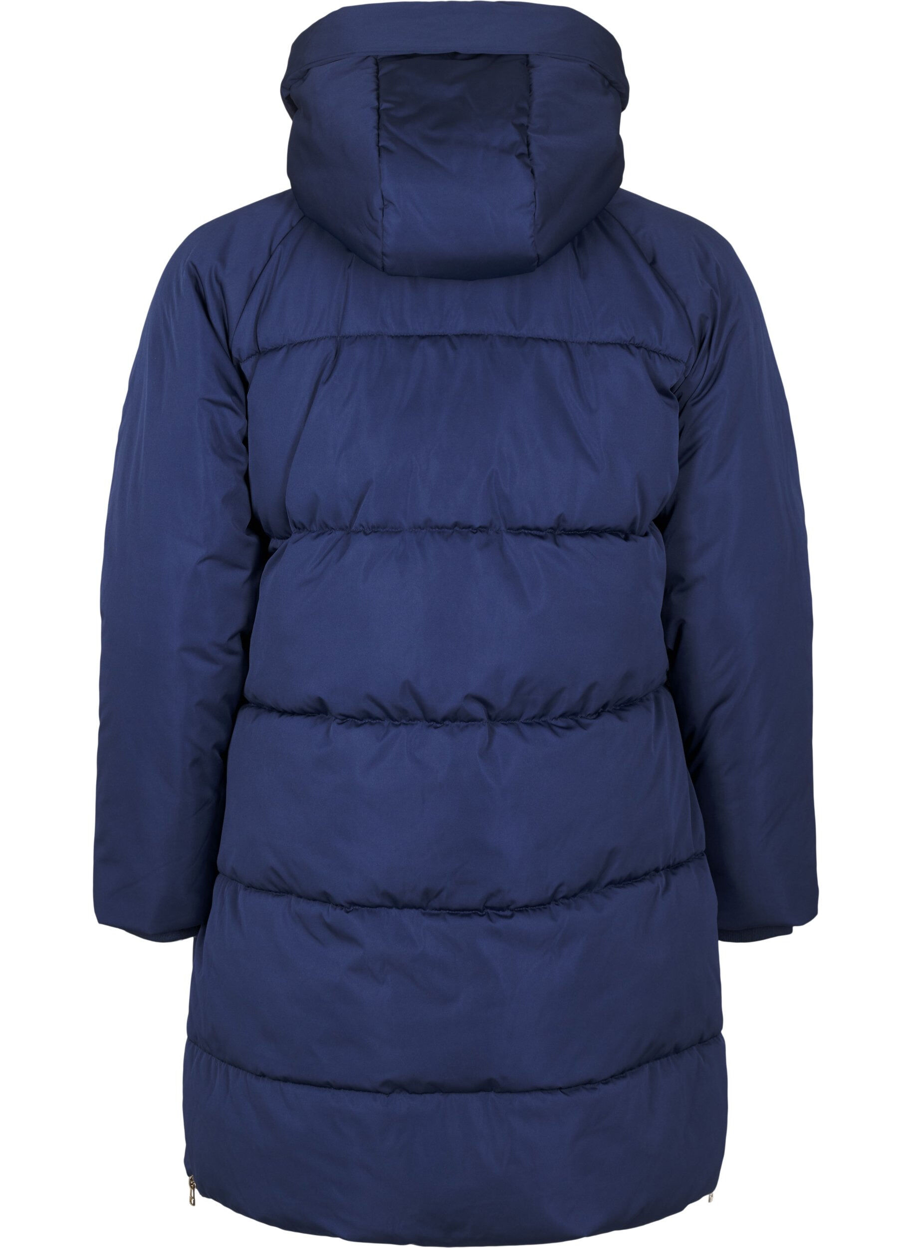 Zizzi Pufferjacke mit Kapuze, Blau, Packshot image number 1