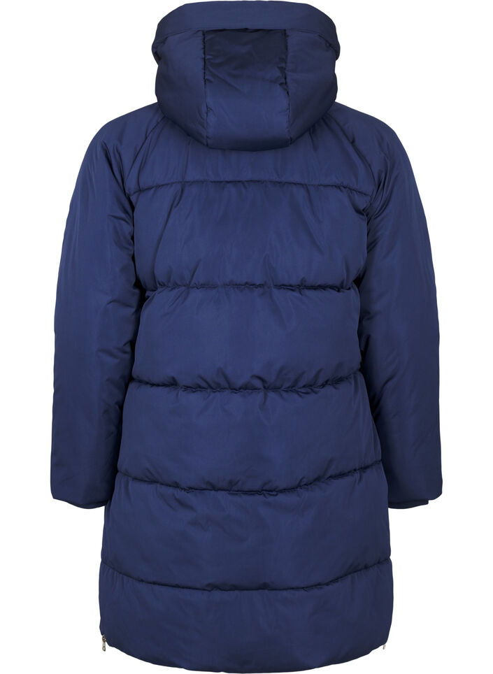 Pufferjacke mit Kapuze, Blau, Packshot image number 1