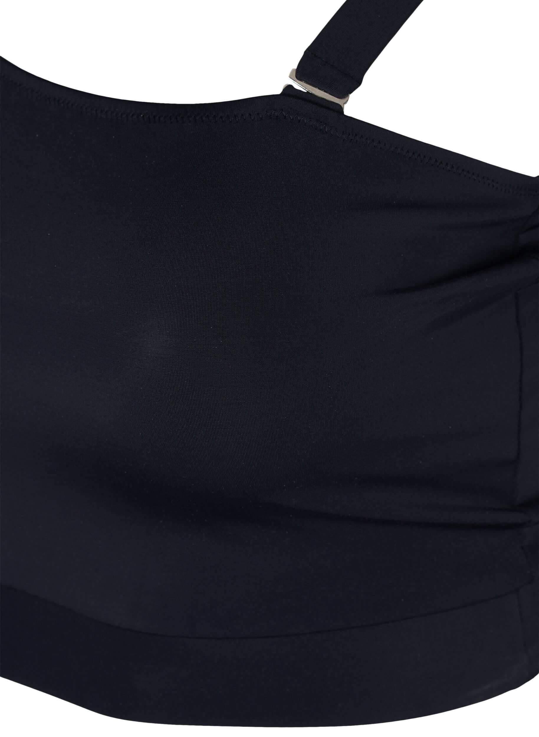 Zizzi One-Shoulder Bikinitop, Black, Packshot image number 3