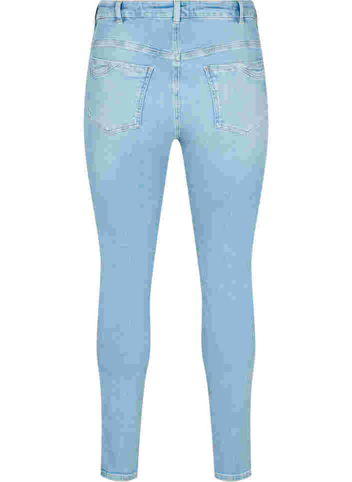 Hochtaillierte Amy-Jeans mit super schmaler Passform, Light blue, Packshot image number 1