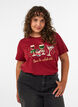 Weihnachts-T-Shirt aus Bio-Baumwolle, Rot, Model image number 0