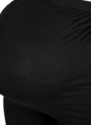 Radlershorts für Schwangere mit Spitzenrand, Black, Packshot image number 2