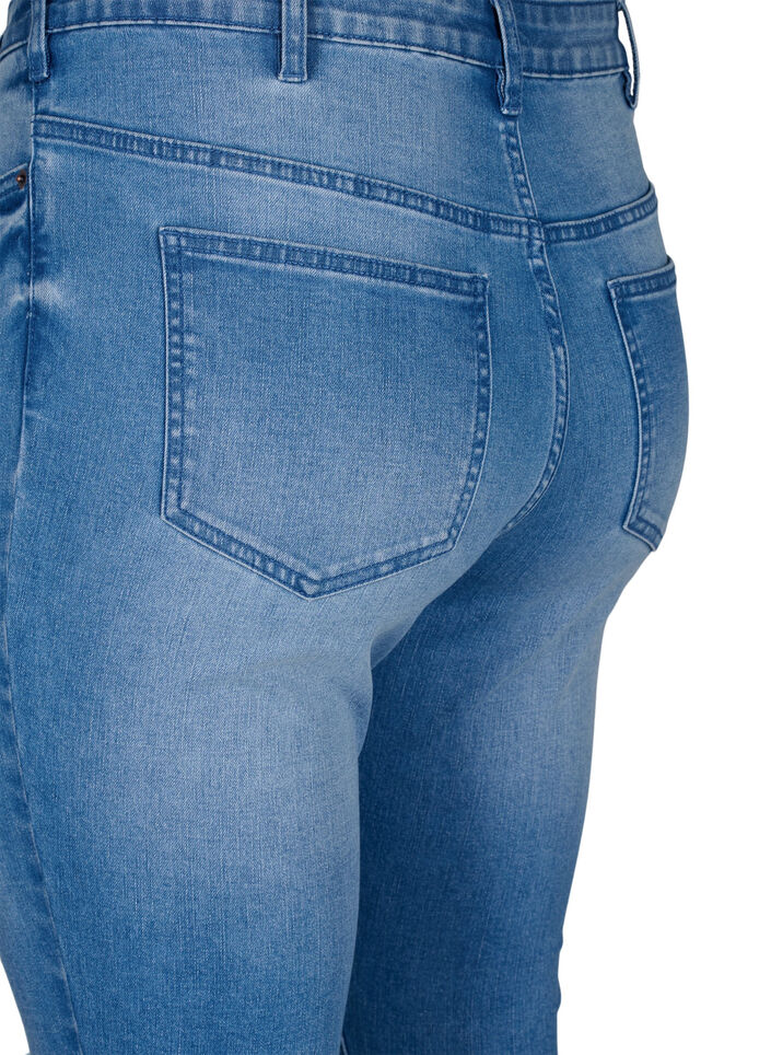 Amy-Jeans mit superschmaler Passform und gerippten Details, Blau, Packshot image number 4