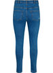 Eng anliegende Jeans mit Schlitzen, Blue denim, Packshot image number 1