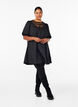 Kurzes Kleid mit Spitzendetails, Black, Model image number 2