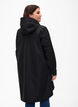 Regenmantel mit Taschen und Kapuze, Schwarz, Model image number 2
