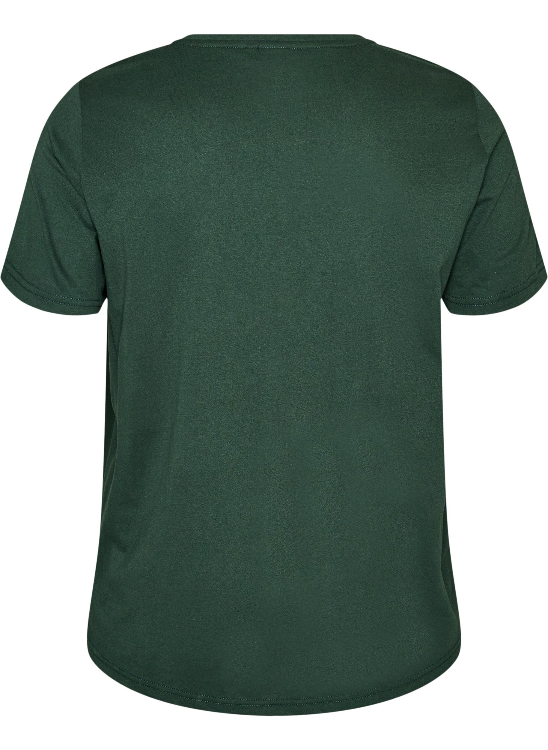ZizziT-Shirt mit Print, Gr&uuml;n, Packshot image number 1