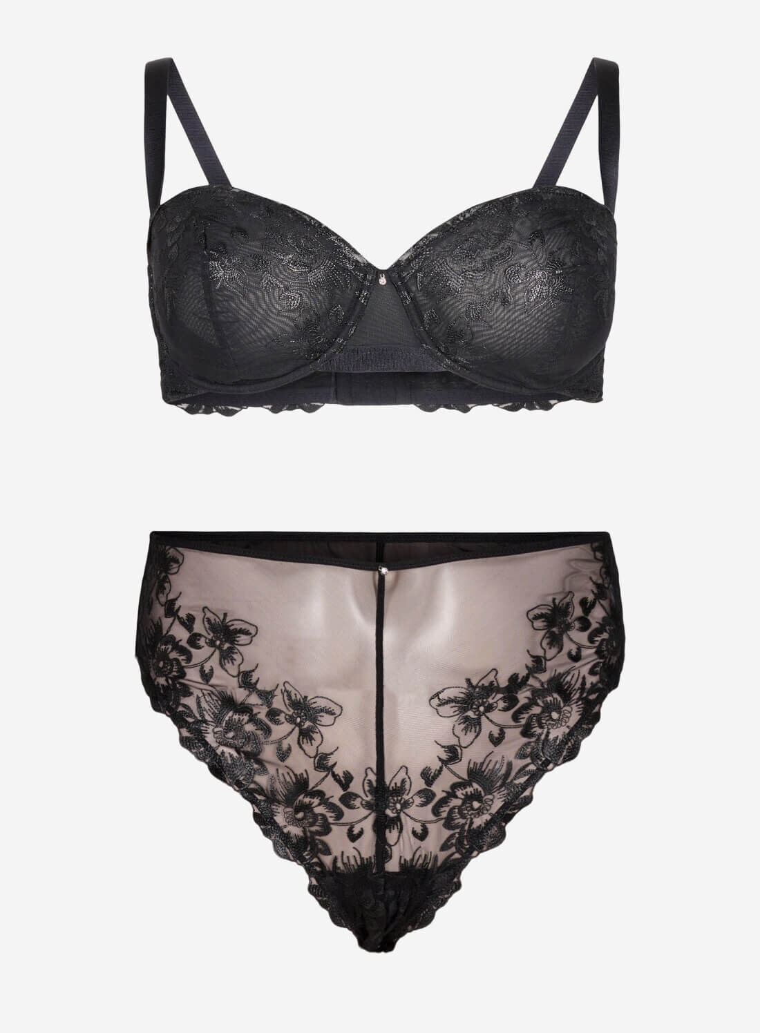 Zizzi Balconette-BH mit B&uuml;geln und bestickter Spitze, , Model