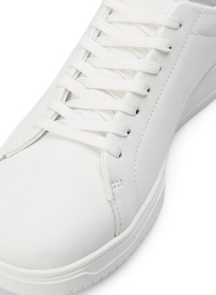 Sneakers aus Leder mit breiter Passform, White, Packshot image number 2