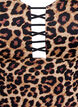 Badeanzug mit Animal-Print und Schnürdetails, Braun, Packshot image number 2