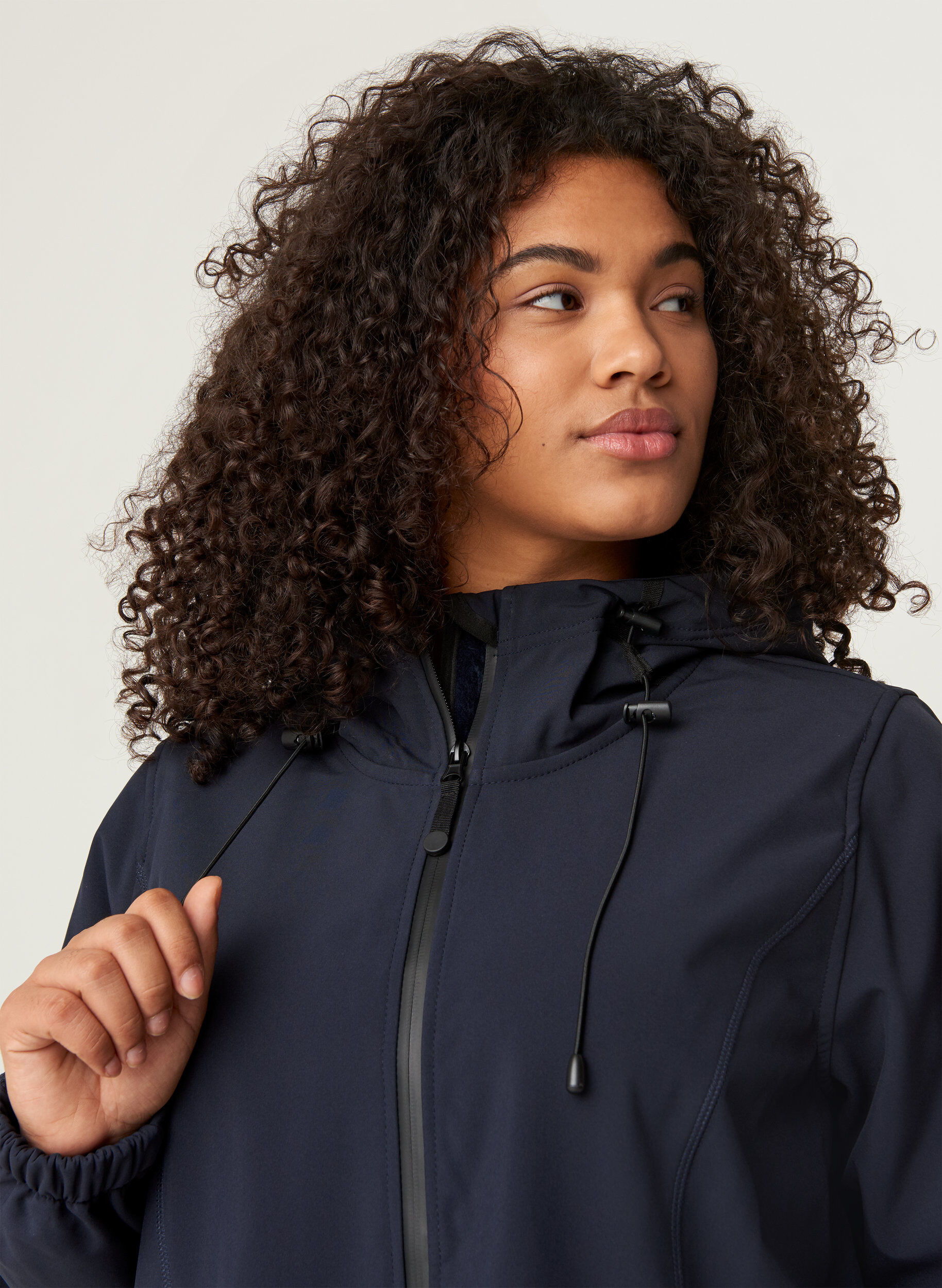 Zizzi Softshelljacke, Night Sky, Model image number 3