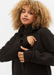 Kurze Softshell-Jacke mit abnehmbarer Kapuze, Schwarz, Model image number 4