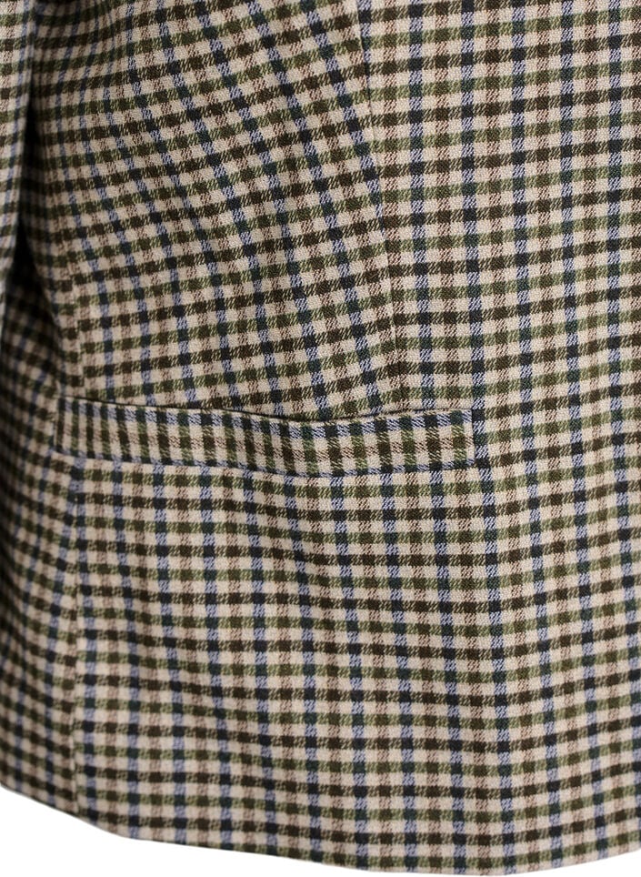 Kurze Jacke mit goldfarbenen Knöpfen, Braun, Packshot image number 3