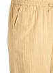 Hoch taillierte Hose aus Baumwoll-Musselin mit weitem Bein, Gelb, Packshot image number 2