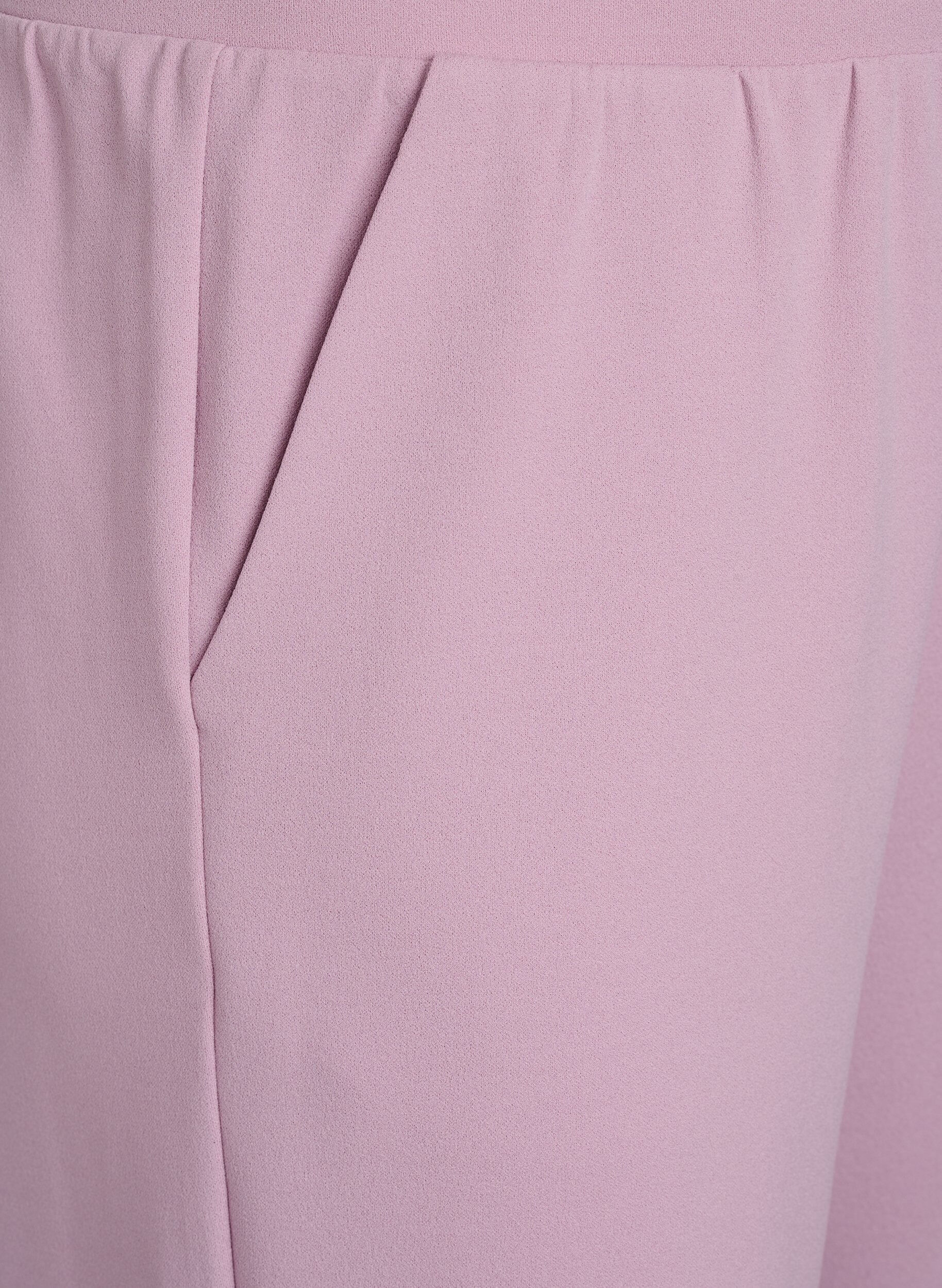 Zizzi Hochtaillierte Knickerbocker mit lockerem Schnitt, Rot, Packshot image number 2