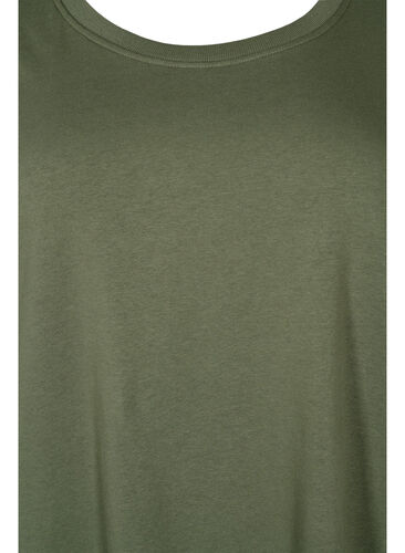 Sweatshirtkleid mit kurzen Ärmeln und Schlitzen, Thyme, Packshot image number 2