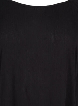 Off-Shoulder Tunika aus Viskose, Black, Packshot image number 2
