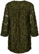 Kleid mit Fransengarn und Struktur, Gr&uuml;n, Packshot image number 1