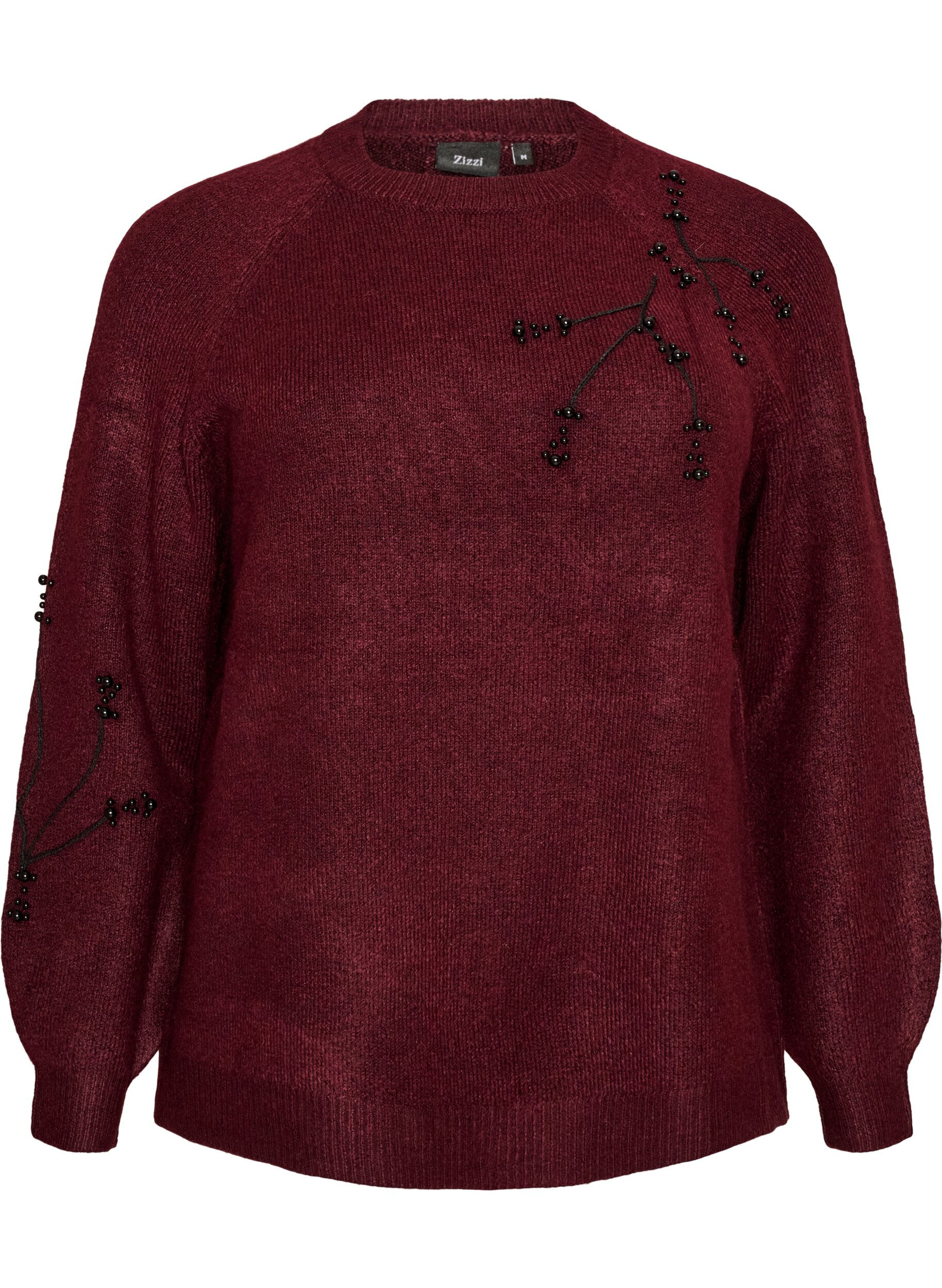 Pullover mit Perlenstickerei