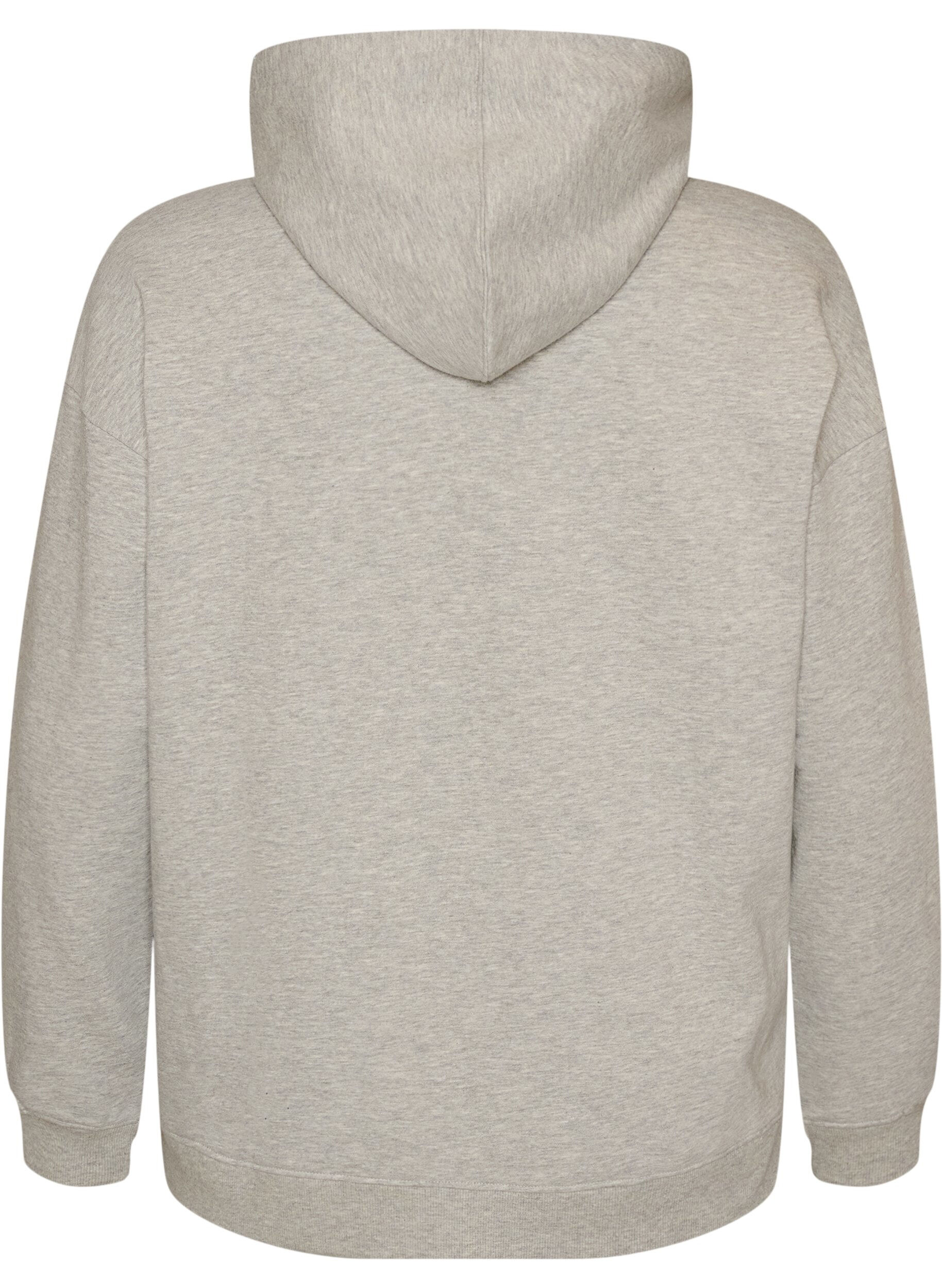 ZizziHoodie mit besticktem Motiv, Grau, Packshot image number 1