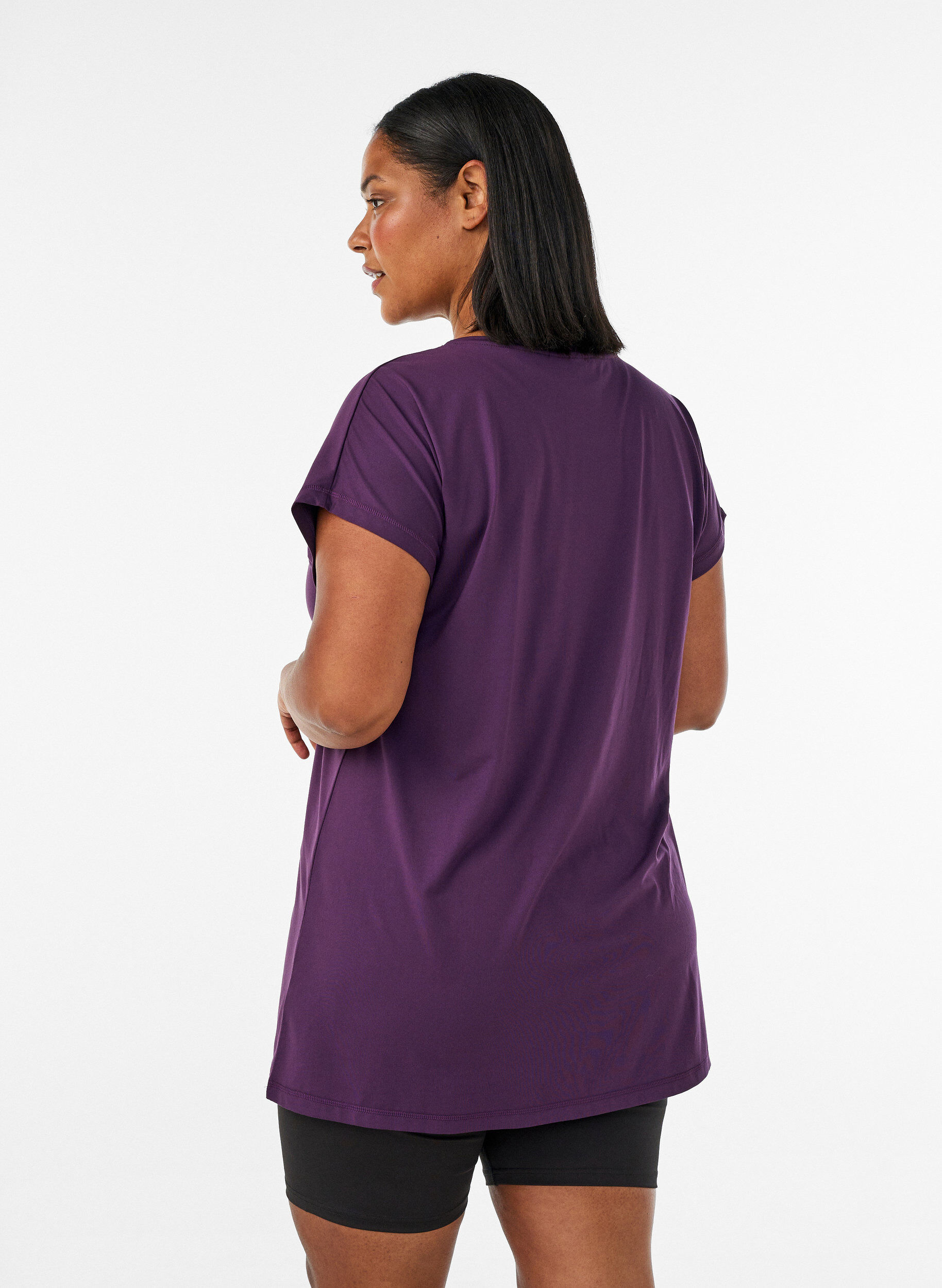 ZizziLanges Trainingsshirt, Lila, Model image number 2
