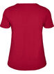 Einfarbiges basic T-Shirt aus Baumwolle, Rot, Packshot image number 1