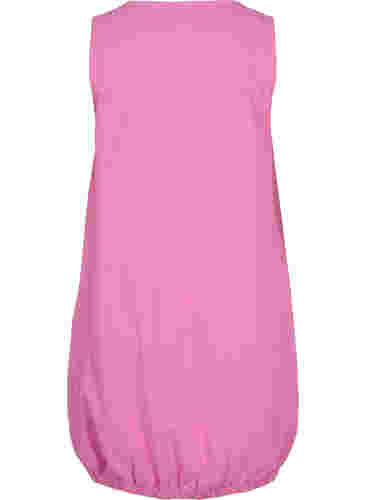 Ärmelloses Kleid aus Baumwolle, Cyclamen, Packshot image number 1