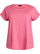 Kurz&auml;rmliges T-Shirt aus einer Baumwollmischung, Pink, Packshot image number 0