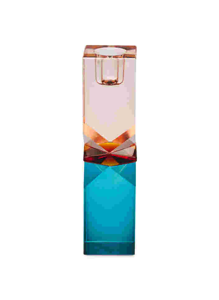Kristall-Kerzenleuchter, Peach/Amber/Blue, Packshot image number 0