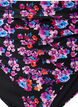 Hoch taillierte Bikinihosen mit Muster, Lila, Packshot image number 2