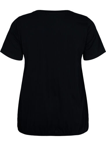 Baumwoll-T-Shirt mit Folien-Druck, Black W. Love, Packshot image number 1
