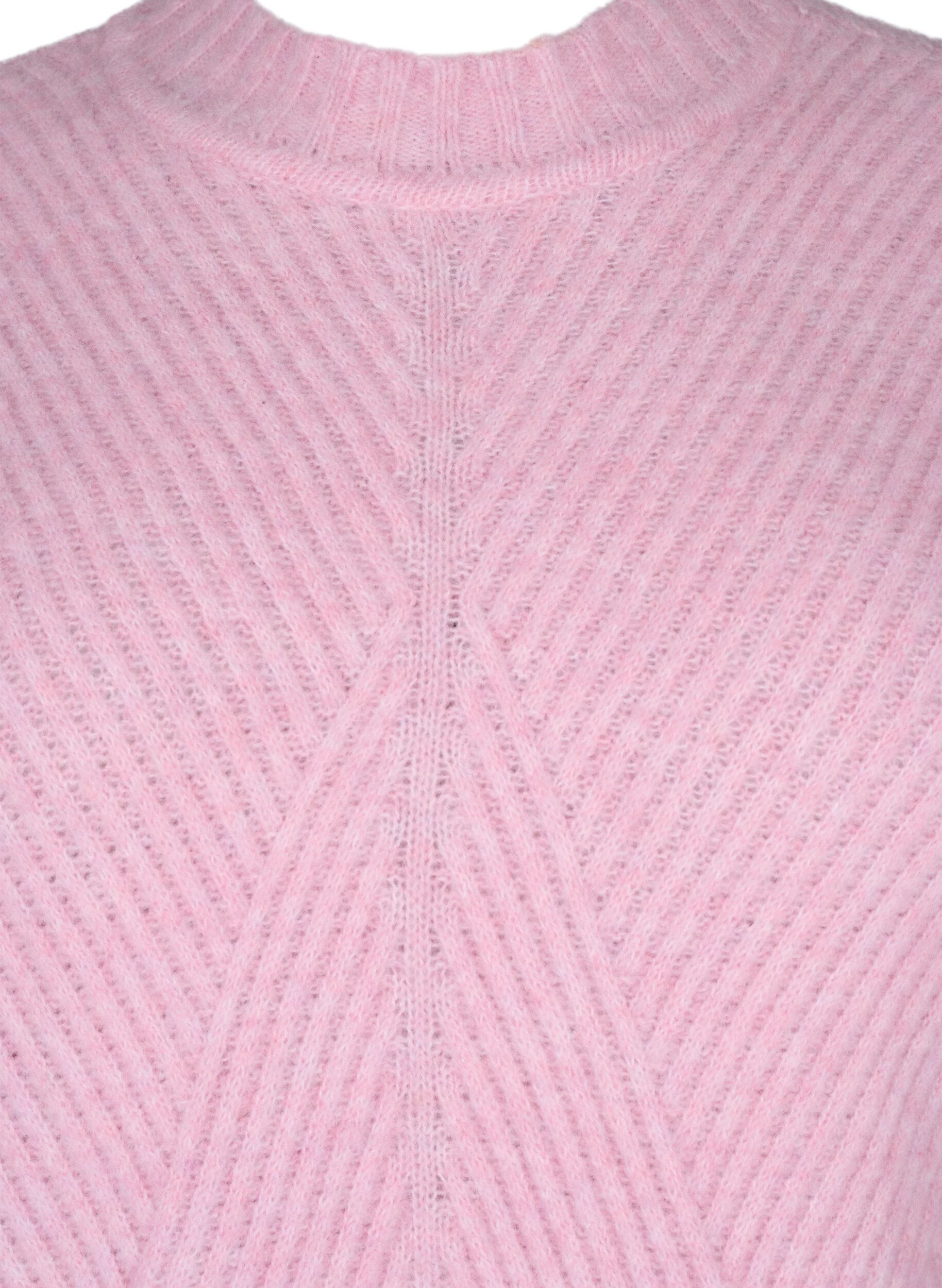 Zizzi Pullover mit Streifenmuster und langen &Auml;rmeln, Corsage Mel., Packshot image number 2