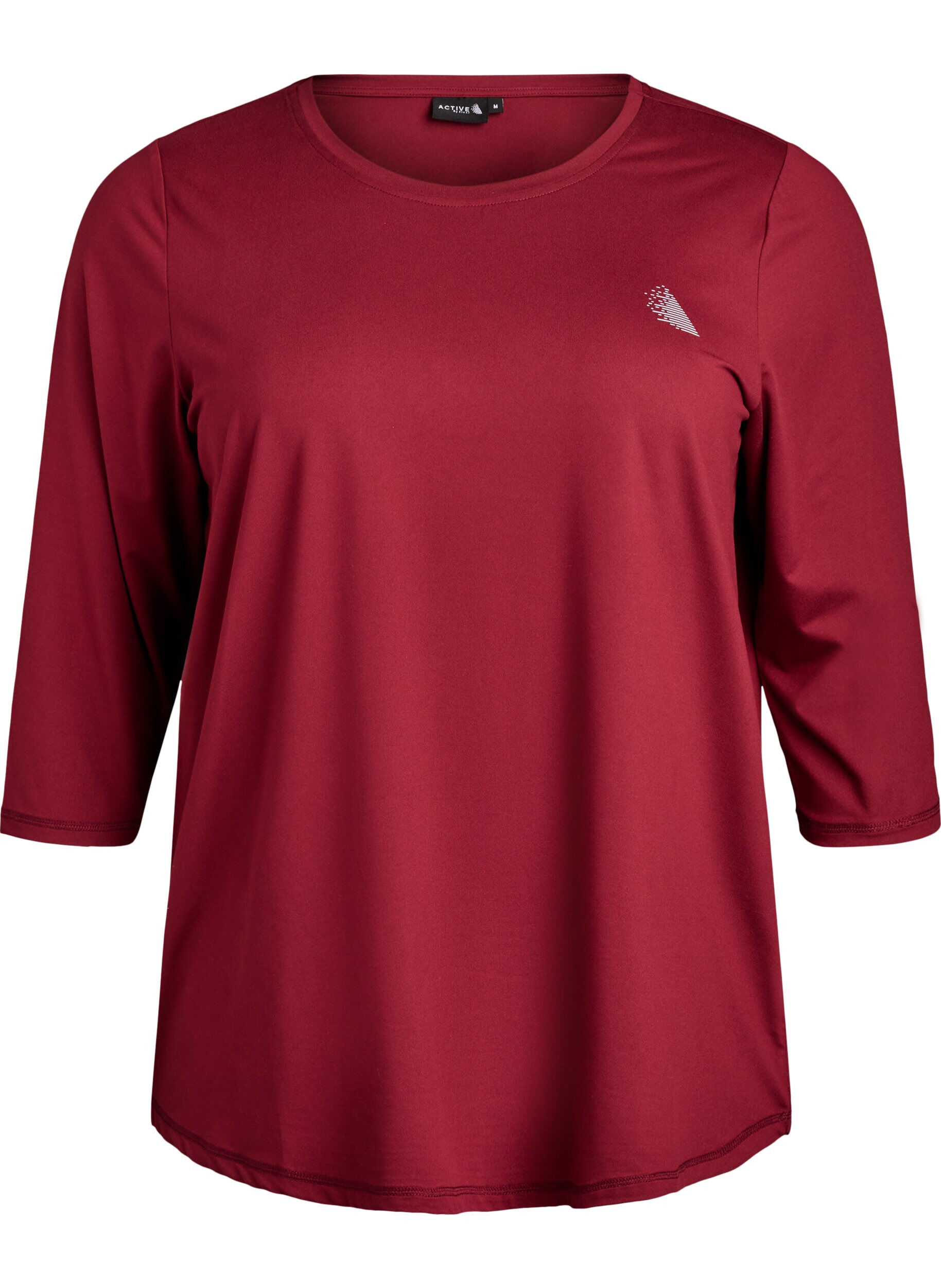 ZizziTrainingsshirt mit 3/4-&Auml;rmeln, Rot, Packshot image number 0