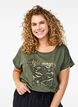 T-Shirt mit Animal-Print und Text, Thyme W. Wild, Model image number 0