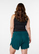 Lockere Nachtshorts aus geripptem Material mit Spitzensaum, Gr&uuml;n, Model image number 2