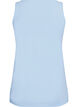 Einfarbiges Basic Top aus Baumwolle, Blau, Packshot image number 1
