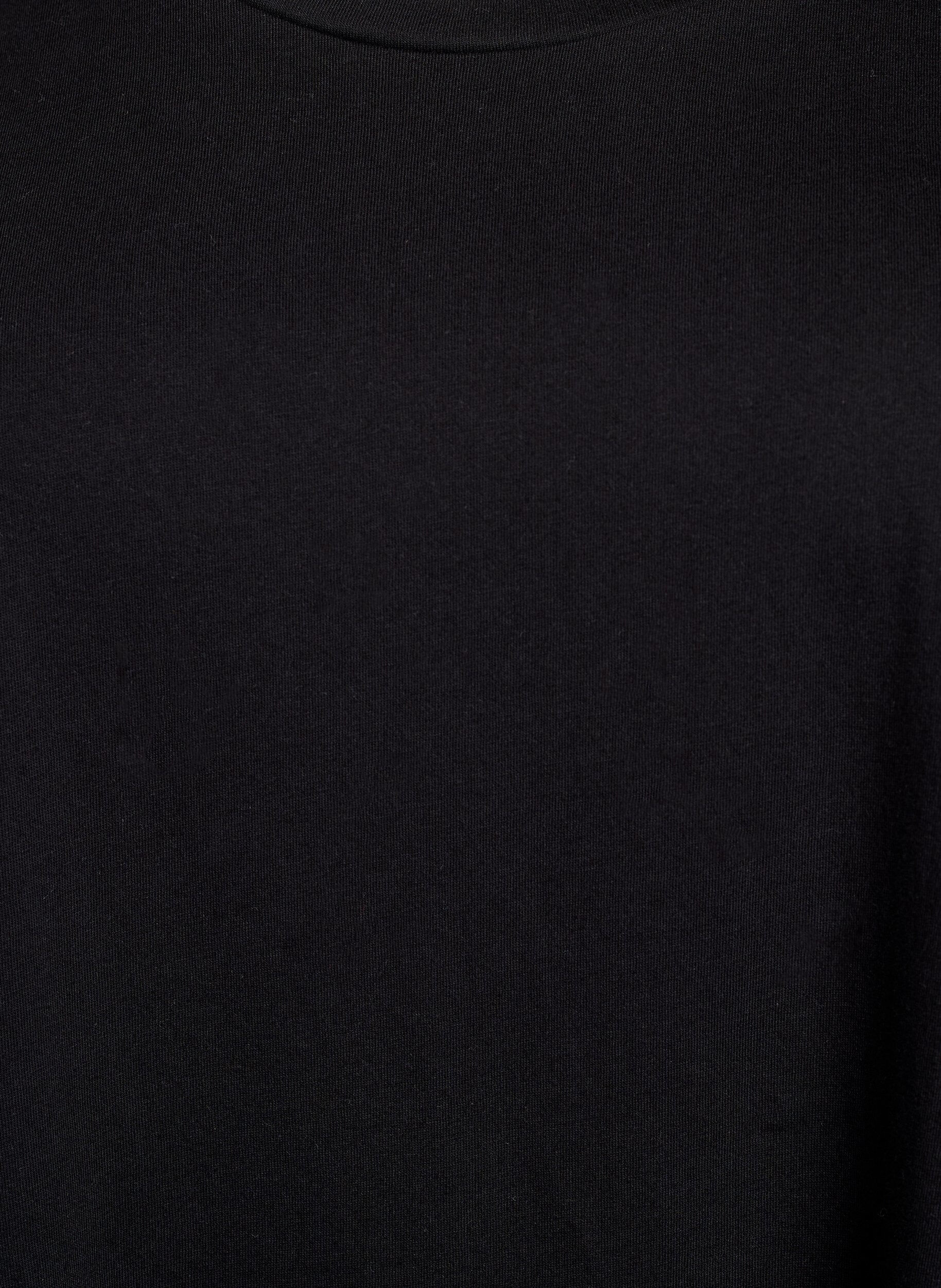 Zizzi 2er-Pack T-Shirt-Kleid mit kurzen &Auml;rmeln, Schwarz, Packshot image number 3