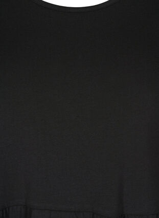 Midikleid aus Bio-Baumwolle mit Taschen, Black, Packshot image number 2