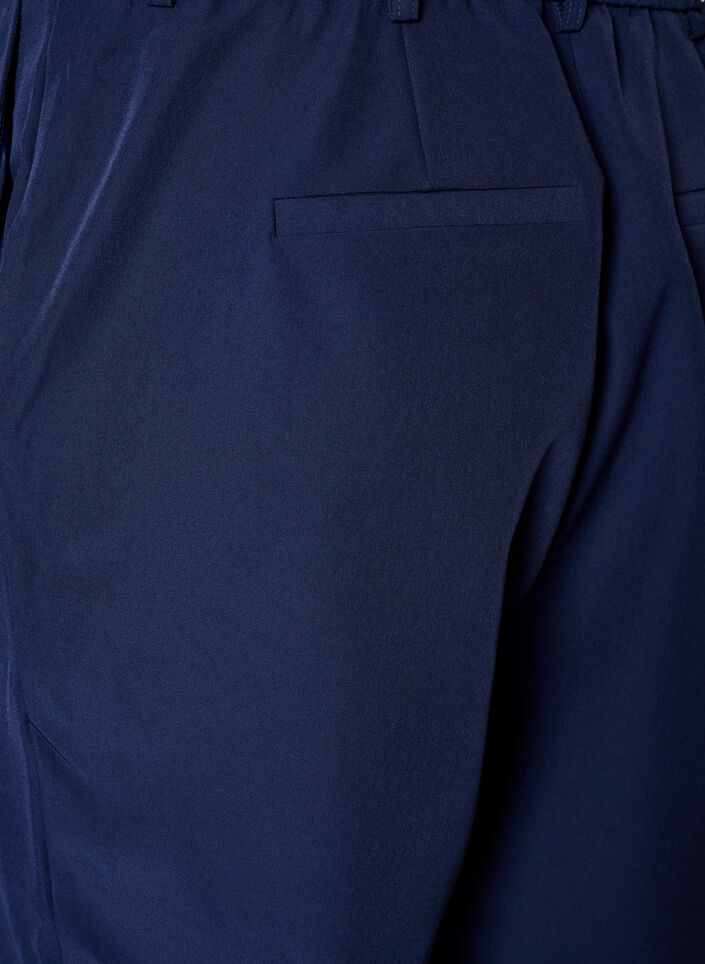 Trousers with pockets and straight legs, Blue, Packshot image number 3