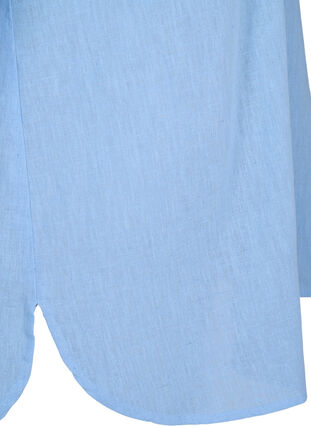 Hemdbluse mit Knopfverschluss aus Baumwoll-/Leinengewebe, Serenity, Packshot image number 3