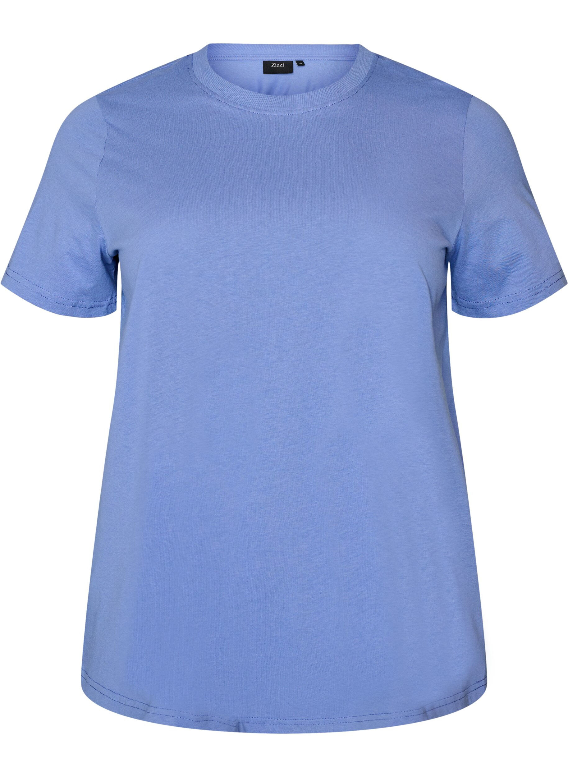ZizziBasic T-Shirt aus Baumwolle mit Rundhalsausschnitt, lila, Packshot image number 0