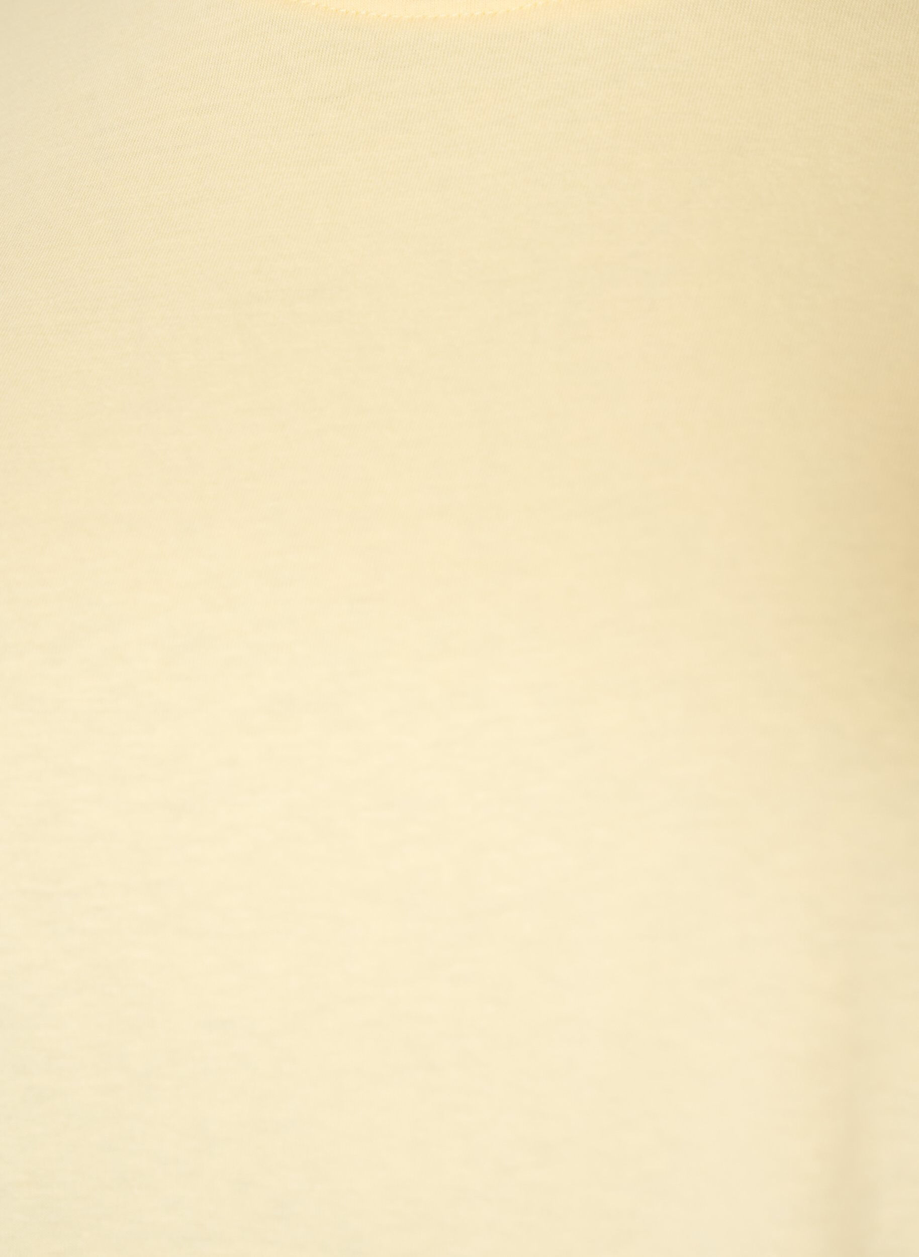 ZizziT-Shirt mit asymmetrischem Spitzensaum, Gelb, Packshot image number 2