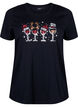 Weihnachtliche T-Shirts aus 100% Baumwolle, Black w. Drinks, Packshot image number 0