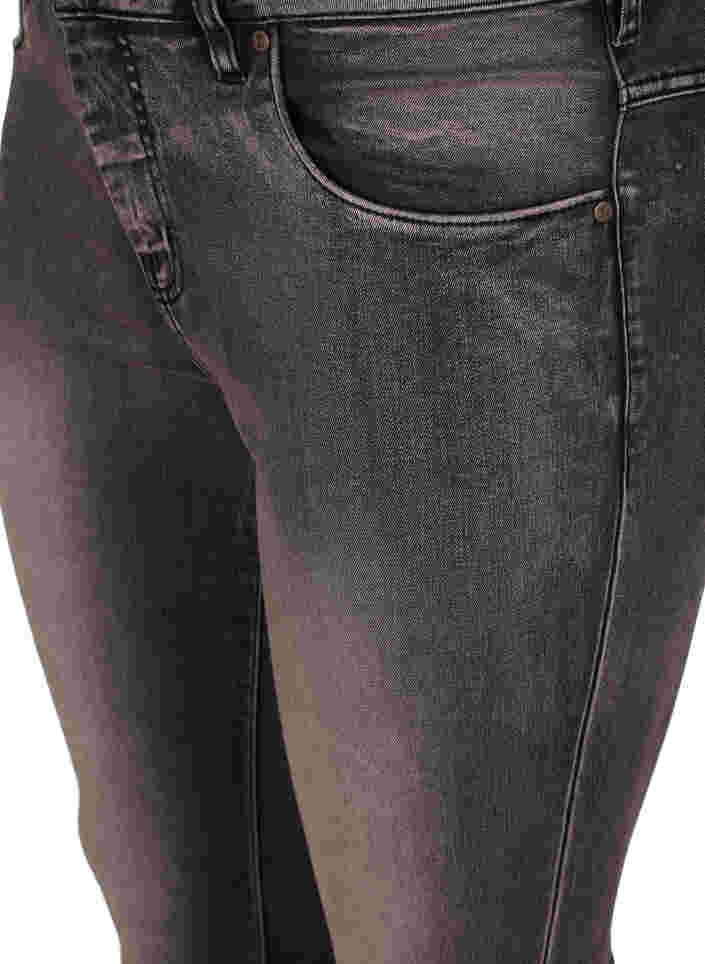 Super Slim Amy Jeans mit hoher Taille, Dk Grey Denim, Packshot image number 2