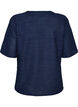 Bluse mit Struktur und Glitzer, Blau, Packshot image number 1